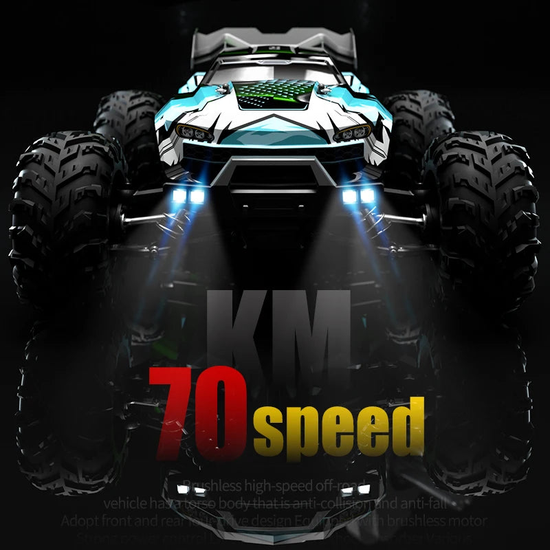 16102PRO Brushless 4WD RC Cars For Adults,1:16 Fast RC Cars With 70KM/H High-Speed Remote Control Car, All Terrain Off-Road Truc