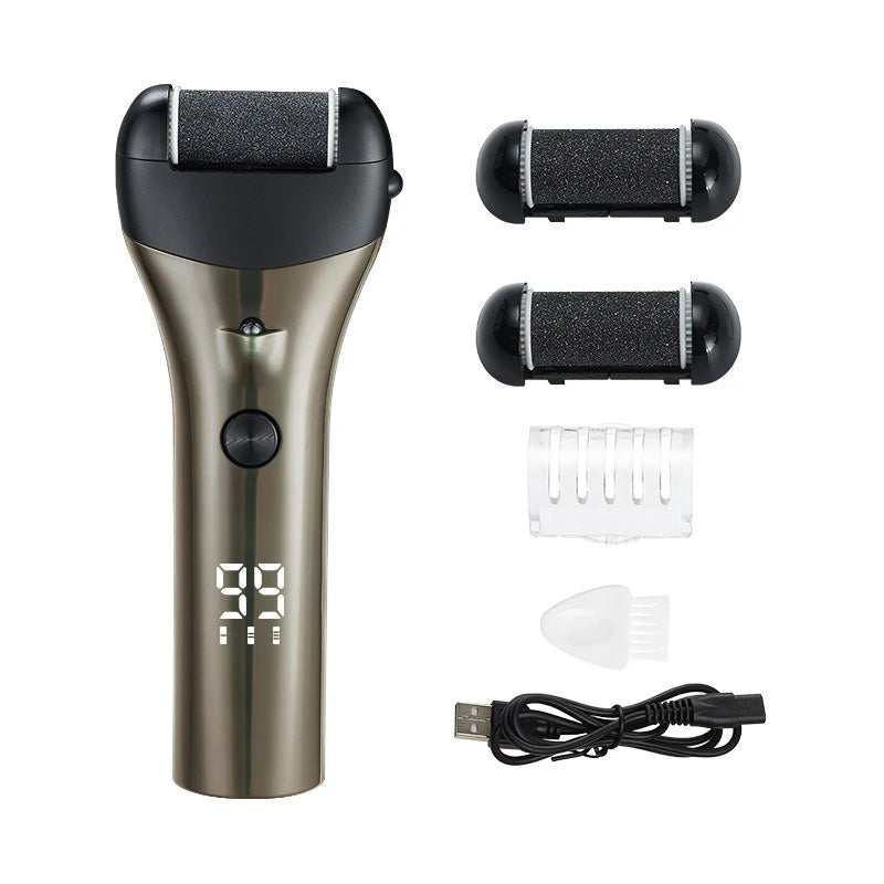 New digital display three-speed speed electric foot grinder to remove dead skin callus pedicure pedicure magic foot grindingskin