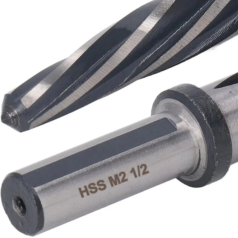M2 HSS Taper Chucking Automotive Reamer, 3/8", 1/2", 5/8", 3/4", Fit 3/8" or 1/2" Shank Chuck, 5-Spiral Flute