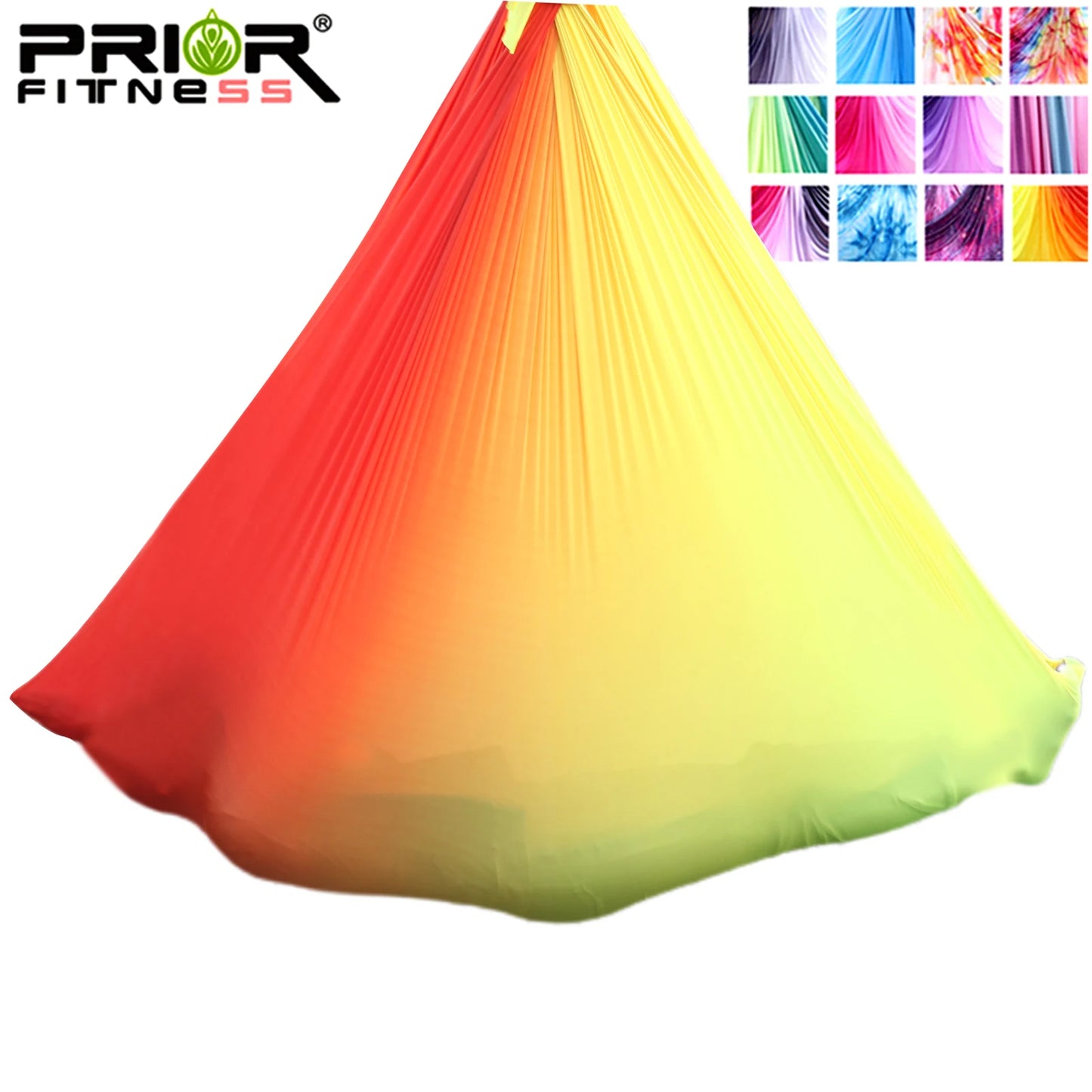 4m Aerial Yoga Hammock Fabric Ombre Aerial silks Gradient Color Yoga Fitness Stretch Belt For GYM Indoor Yoga Studio
