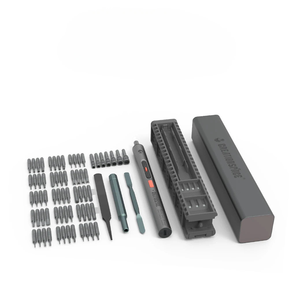CreationSpace-CS0802A Electric Drill and Screwdriver Set, Dual-Purpose Mini Electric Screwdriver, Cordless Drilling Power Tools