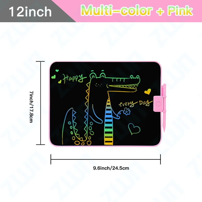 12/15/20Inch LCD Drawing Board Writing Tablet Digit Magic Blackboard Art Tools Painting Learning & Education Toys for Kids Gifts