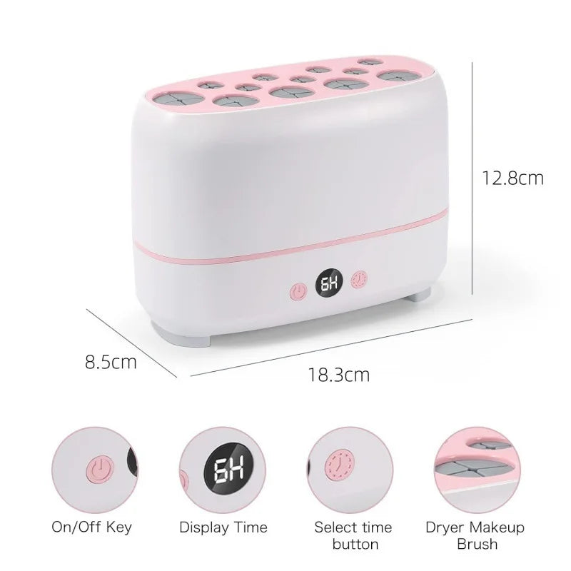 Makeup Brush Washing Machine Brush Cleaning Drying Machine Automatic Salon Supply Brush Cleaning Tool for Women Men Bathroom