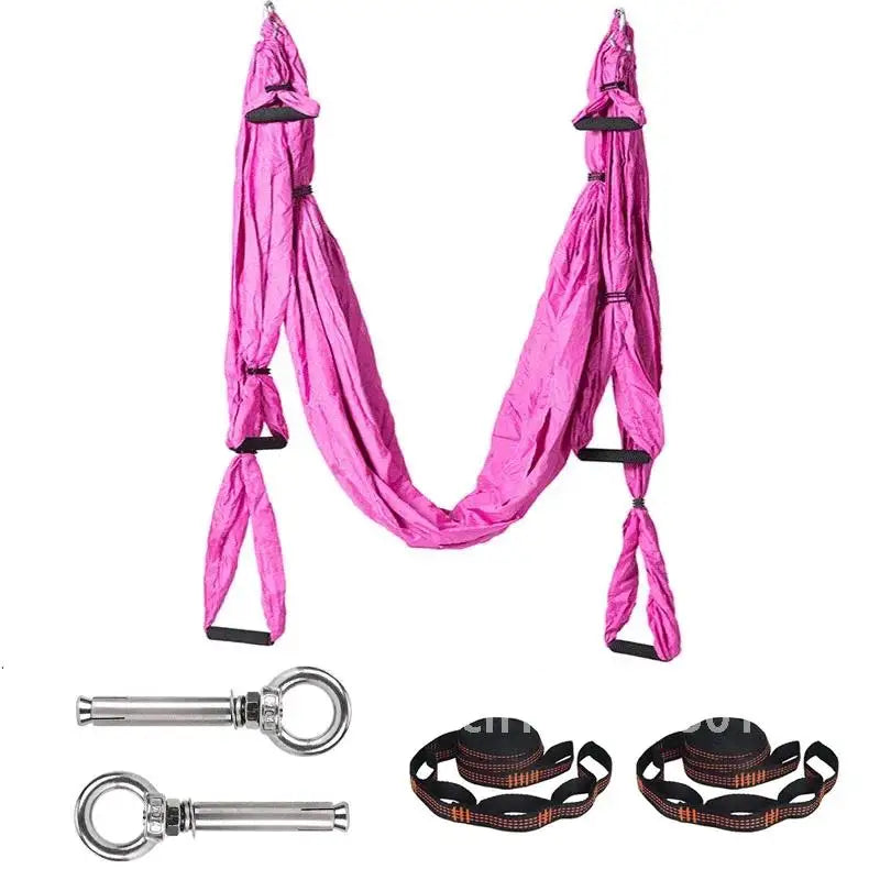 Yoga Swing Set for Home Outdoor Body Shaping Pilates Exercises Aerial Yoga Hammock Hanging Belt Inversion Trapeze