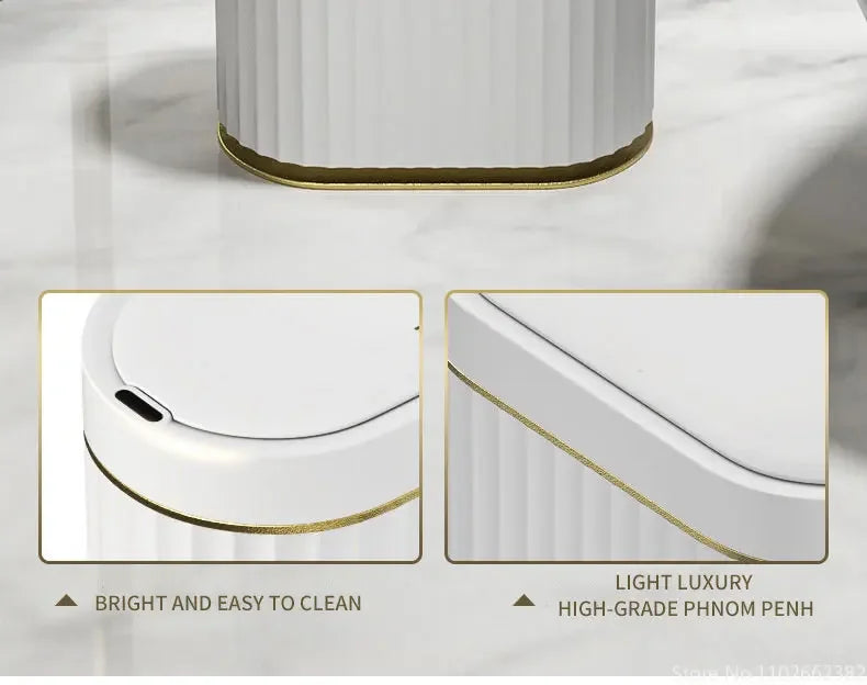 Electronic Automatic Smart Sensor Garbage Bin Household 7L/9L Smart Trash Can Toilet Waste Garbage Can for Kitchen Bathroom