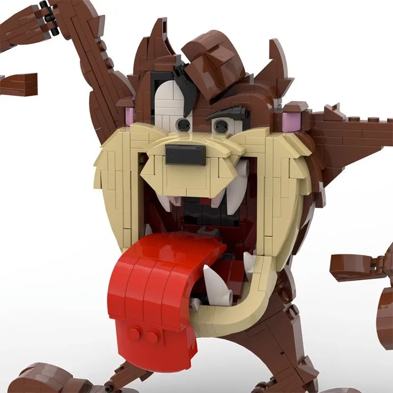 MOC -100573 Big Mouth Monster Anime Cartoon Game Character Building Block Model Toy Gift moc-100573
