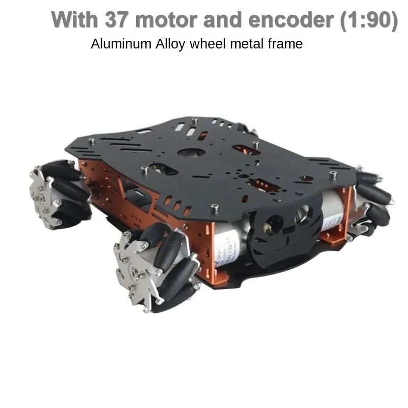 10-25Kg Load RC Tank Metal Mecanum Wheel Robot Car for Arduino Robot DIY Kit with 12V Encoder Motor Ps2 UNO Programmable Robot