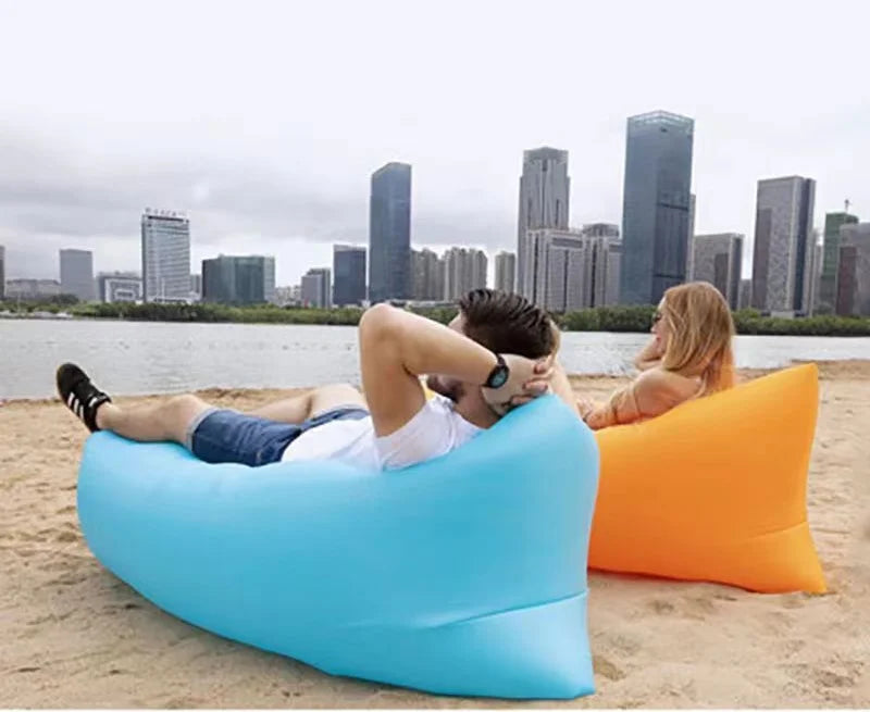 Super light lazy air sofa outdoor sofa Sleeping bag Field inflatable sofa bed cushion sleeping bed