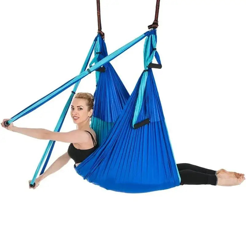 Yoga Swing Set for Home Outdoor Body Shaping Pilates Exercises Aerial Yoga Hammock Hanging Belt Inversion Trapeze