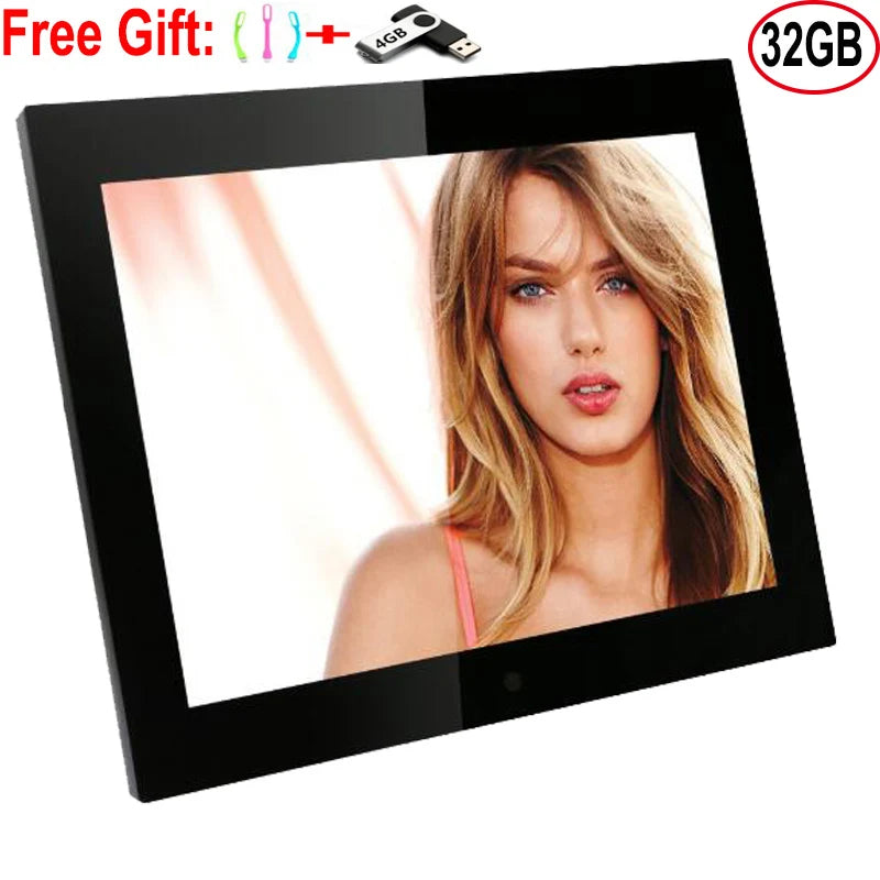 New 15/14 inch Screen LED Backlight HD 1280*800 Digital Photo Frame Electronic Album Picture Music Movie Full Function Good Gift