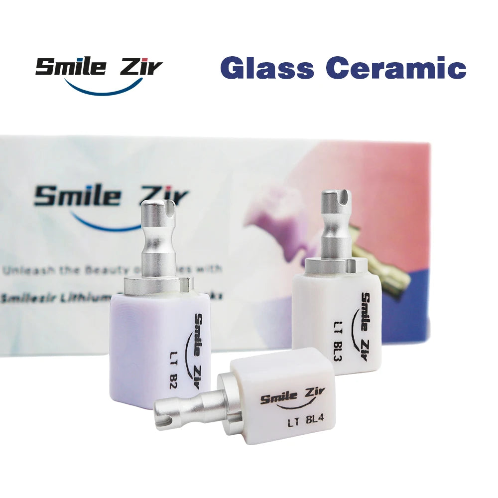 5pcs C14 Dental Lab Lithium Disilicate C14 Glass Ceramic Blocks HT/LT/MT for CAD CAM Sirona Cerec Veneer Dentistry Materials
