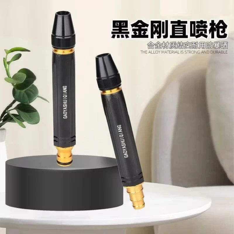 Hose Nozzle Metal Water Hose Sprayer High Pressure Multifunctional Tools For Garden Watering And Car Washing 360 Rotary Switch
