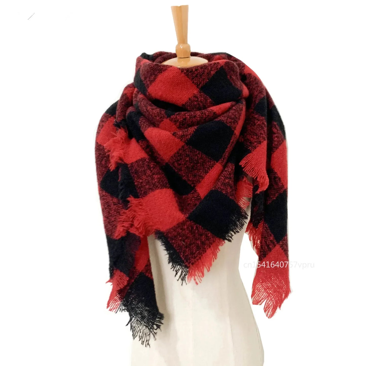 Newest Designer Scarf women luxury Plaid Scarves Shawls Brand Knitted Cashmere Bufandas Invierno Mujer Fashion Bandana Wrap
