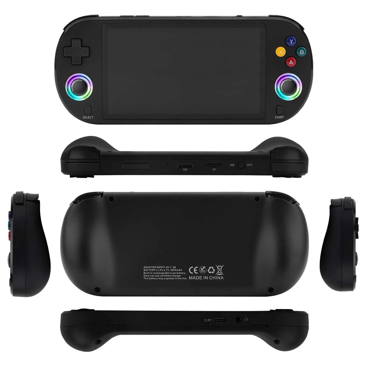 New M22 Pro Retro Handheld Game Console 5.0 Inch IPS Screen 1920*1080 Display Support LINUX Emelec 4.3 for PSP Portable Pocket V