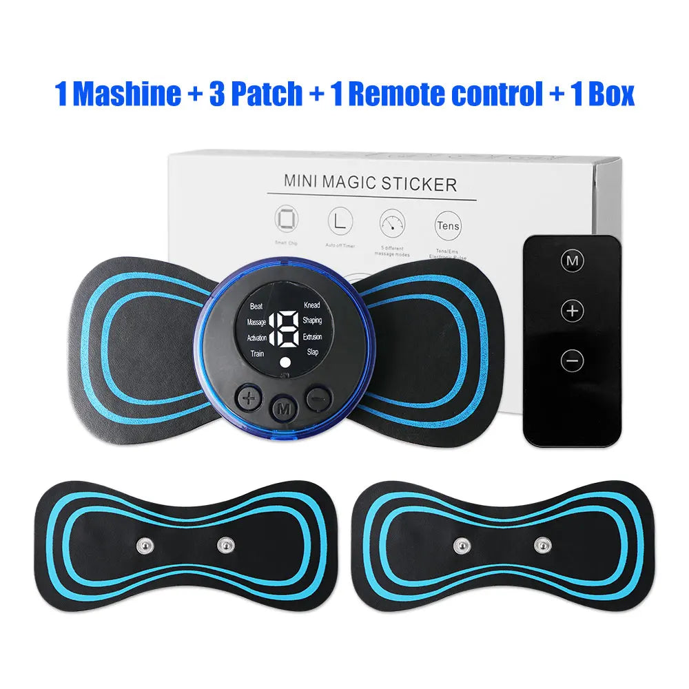 EMS Neck Massager Electric Cervical Vertebra Massage Patch for Relieve Relax Muscle Fatigue Relaxation Portable Neck Stretcher