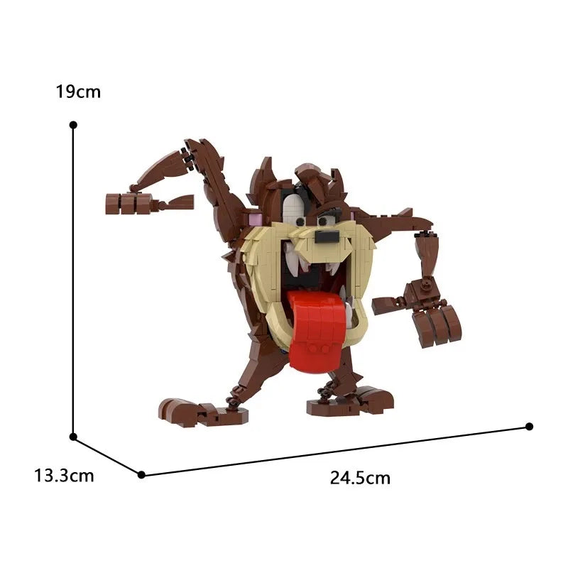 MOC -100573 Big Mouth Monster Anime Cartoon Game Character Building Block Model Toy Gift moc-100573