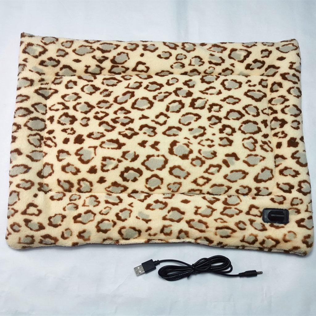 Waterproof Pet Heating Pad Heated Mat Blanket Electric Soft Adjustable Temperature Plush for Dogs Cat Indoor E Outdoor Puppy