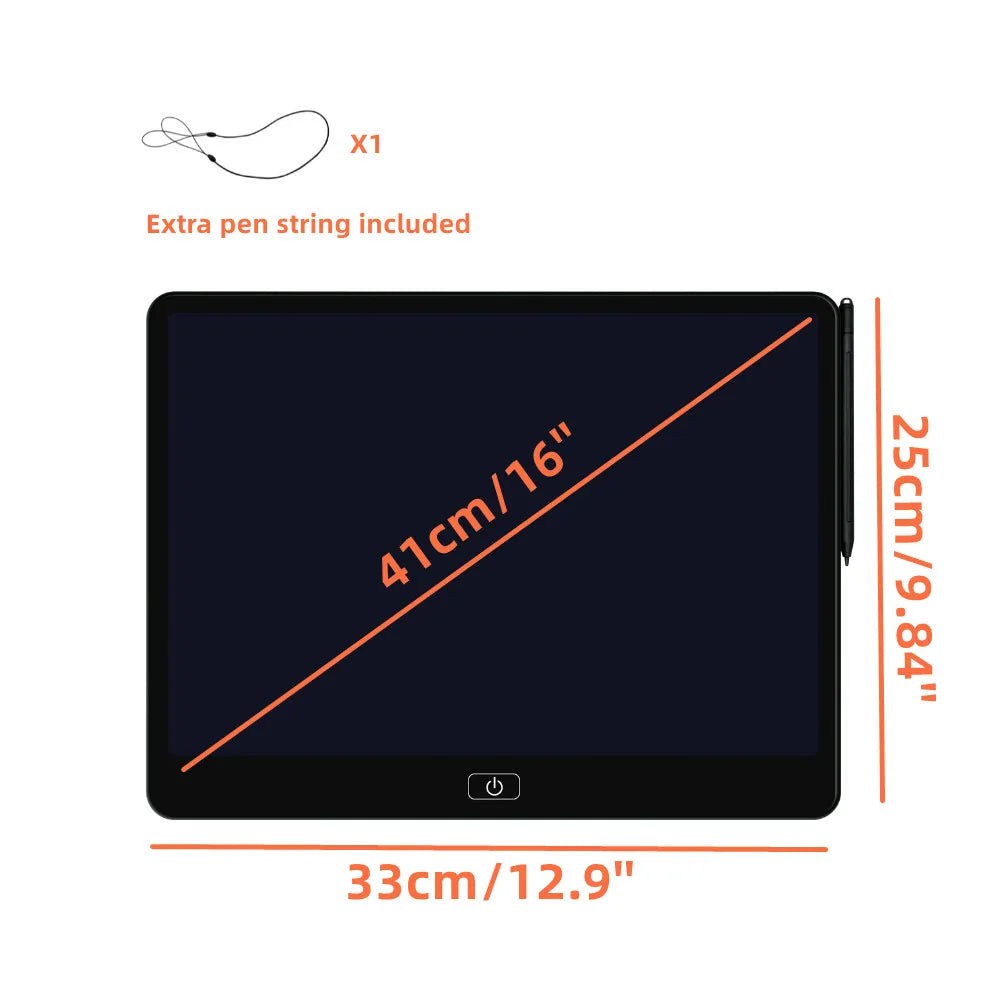 16" Kid-Friendly Single Color LCD Writing Tablet - Drawing & Learning Pad, Ideal for Birthday,Christmas, Or Halloween Gift