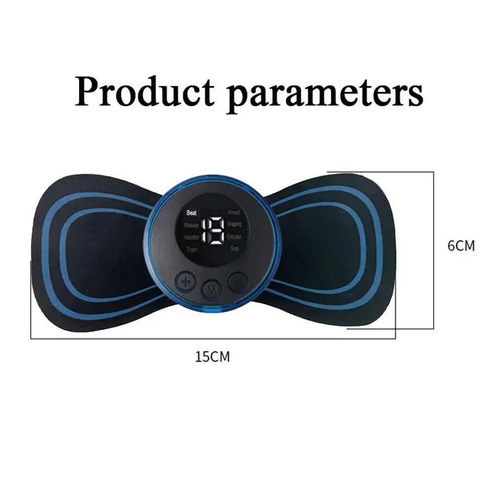 8 Modes Rechargeable Neck Massager EMS Low Frequency Pulse Massager For Muscle Relaxation Relief The Pain