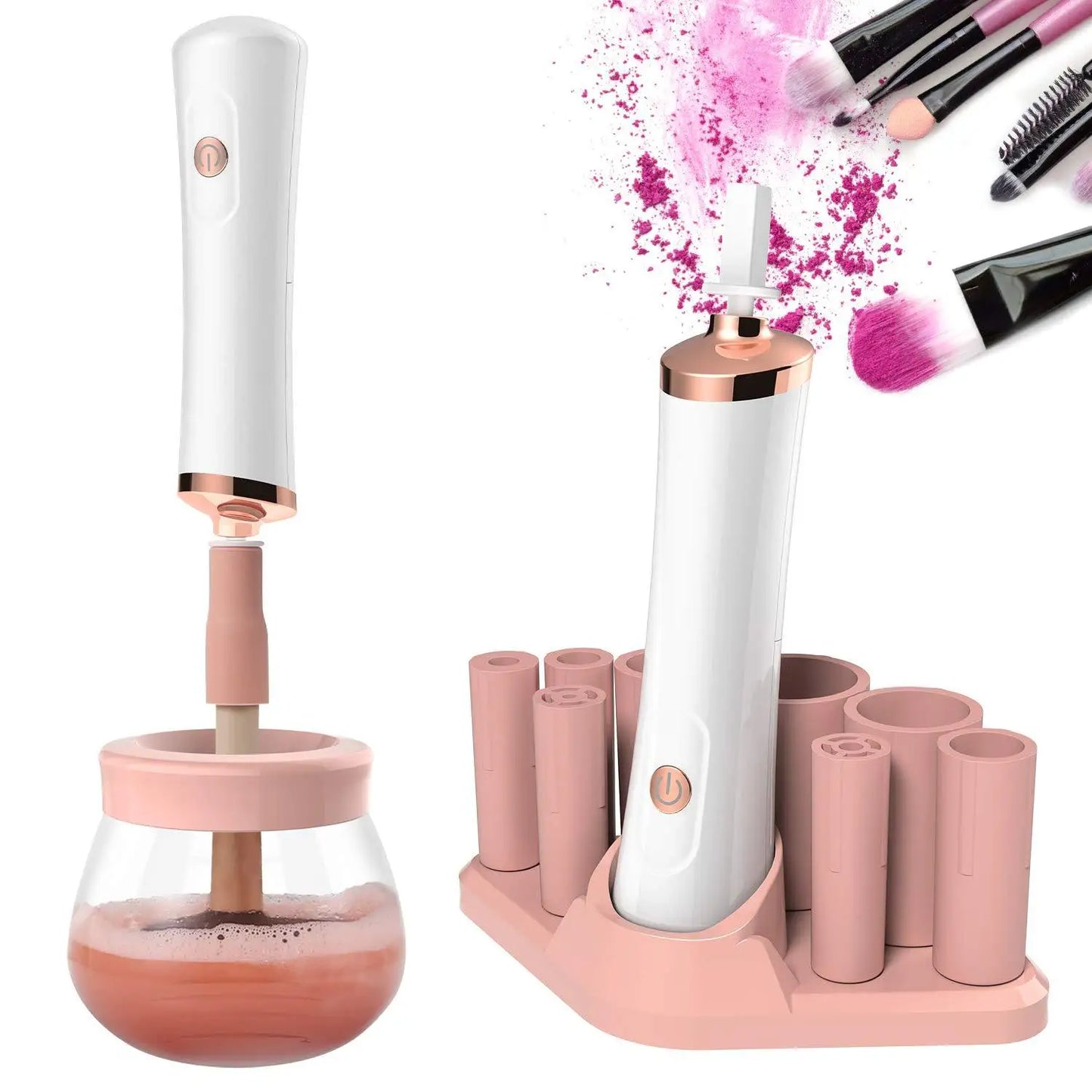 Professional 1PC Black/pink Electric Makeup Brush Cleaner Fast Washing Drying Make up Brushes Cleaning Makeup Brush Tools