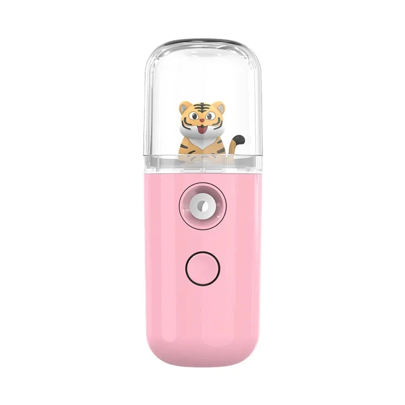 USB Mini Humidifier Facial Steamer Moisturizing Mist Sprayer Rechargeable Nebulizer Beauty Instruments Face Skin Care Tools