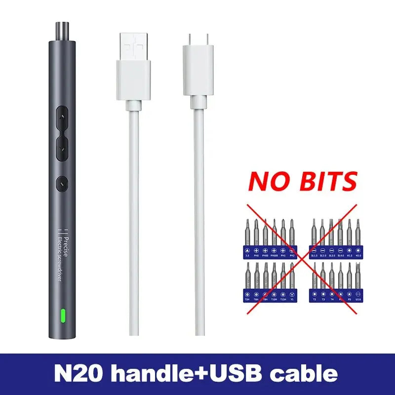 28 in 1 Electric Screwdriver Precision Set Power Tool Kit Rechargeable Wireless Mini Small Magnetic Bits for Xiaomi Cell Mobile