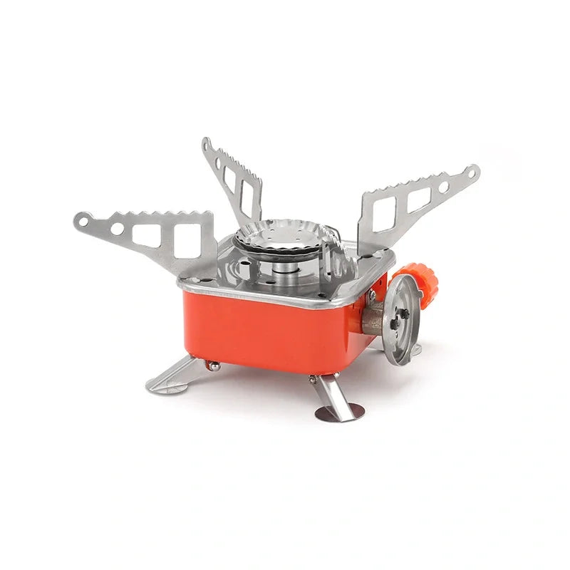 2pcs Outdoor Mini Square Cooktop Portable Folding Gas Cooktop Card Camping Cookware Ultra Light Travel Hiking Equipment