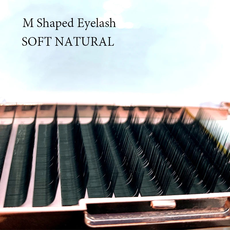 M Curl Mink Eyelash Extension 8-16mm Mix Individual Eyelashes Matte Black False Eyelashes Soft Natural Makeup Lashes Makeup Tool