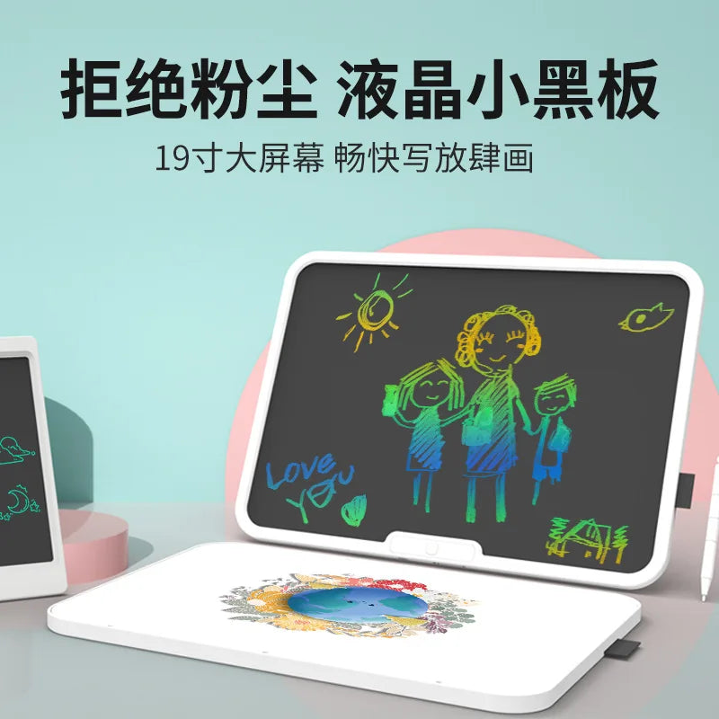 15/19 Inches Children Digital LCD handwriting Board Color/Monochrome Handwriting Drawing Board Electronic Blackboard Student Pad