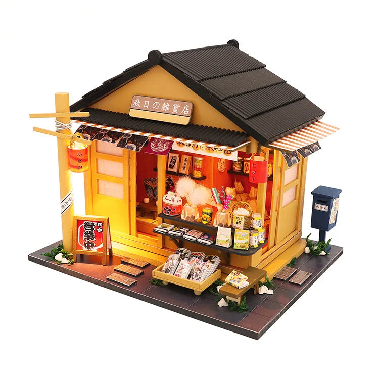 Doll House Miniature Furniture Diy Wood Dollhouse Miniatures Children Toys Girl Birthday Gifts Diorama Christmas Toy Gift