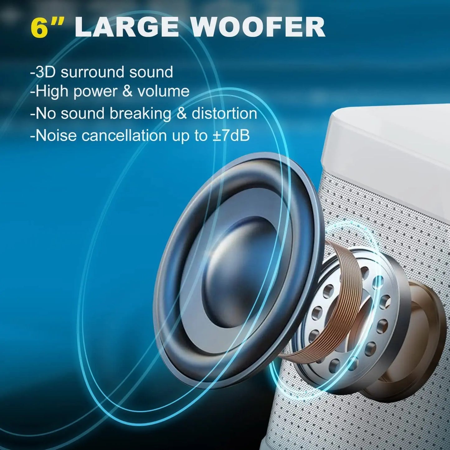 2024 Dual Microphone Karaoke Machine for Adults Kids Portable Bluetooth PA Speaker System with 2 Wireless Microphones for Family