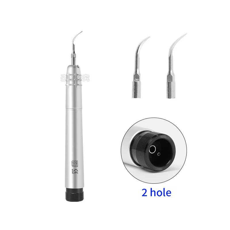 Dental Ultrasonic Air Scaler With 3 Tips Teeth Cleaning 2/4 Holes Handpiece Dental Teeth Whitening Cleaner Dentist Lab Clinic