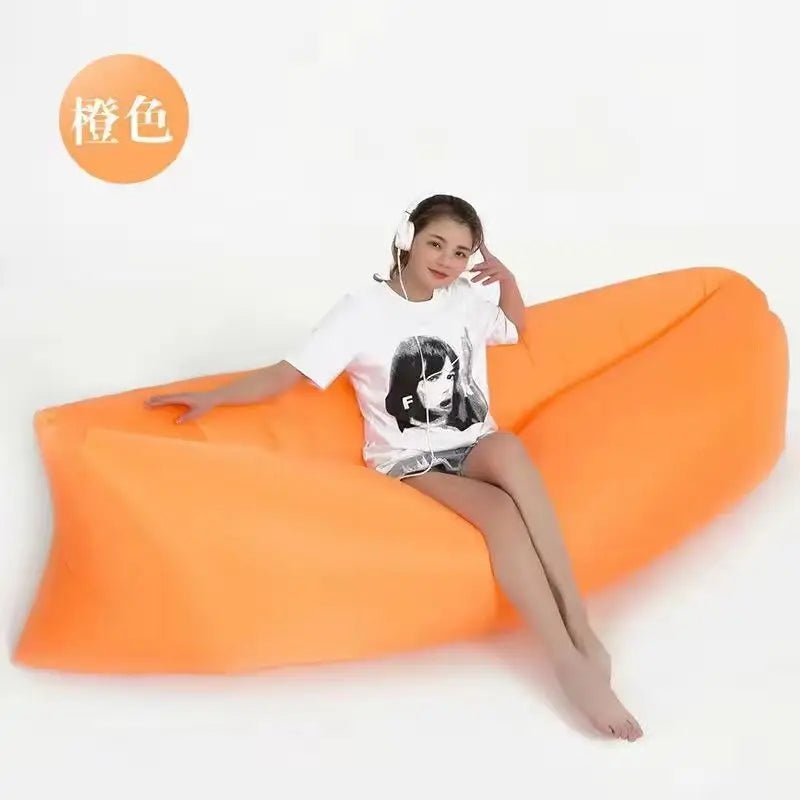 Super light lazy air sofa outdoor sofa Sleeping bag Field inflatable sofa bed cushion sleeping bed