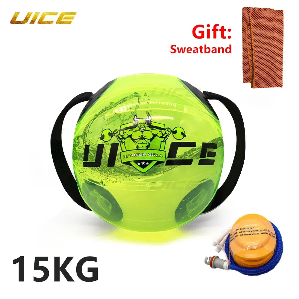 Home Gym Accessories Fitness Aqua Bag Water Filling Inflatable Balance Indoor Strength Training Weightlifting Workout Weight Bag