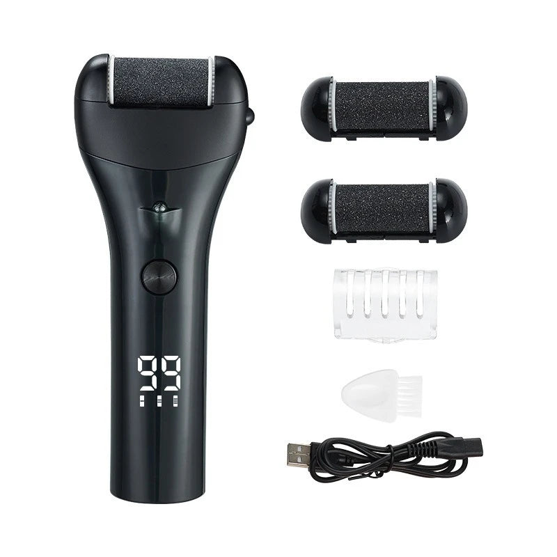 New digital display three-speed speed electric foot grinder to remove dead skin callus pedicure pedicure magic foot grindingskin