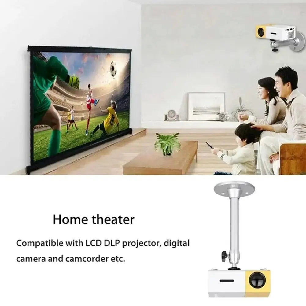 Portable Projector Bracket 360° Rotatable Ceiling Wall Mount Beamer Holder Aluminium compatable for HY300 HY320 Beam Projector