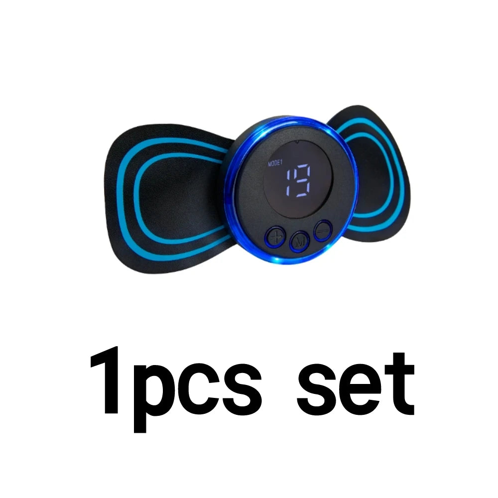 8 Modes Rechargeable Neck Massager EMS Low Frequency Pulse Massager For Muscle Relaxation Relief The Pain