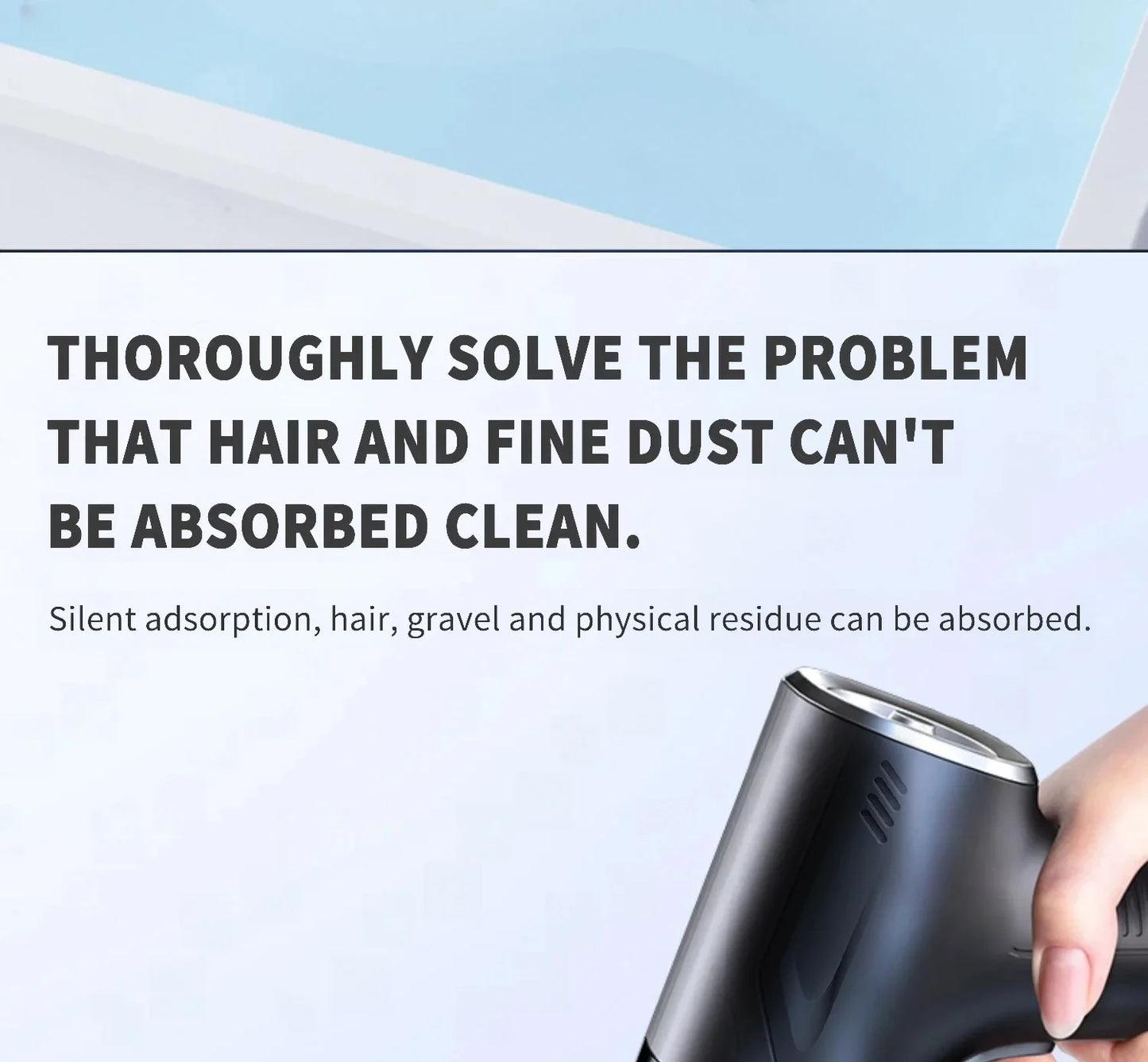CENRR Mini Car Vacuum Cleaner Cordless Powerful Wireless Car Cleaner HandHeld Portable Vacuum Cleaner for CarCleaning Machine