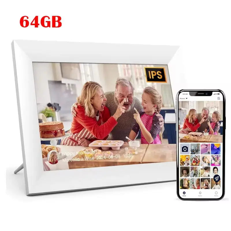 Digital Frame 10.1 Inch Uhale Frameo Digital Photo Frame WiFi 32GB/64GB Large Storage1280 x 800 HD IPS Touch Screen Auto-Rotate