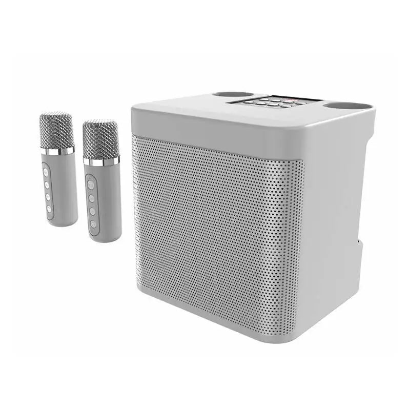 2024 Dual Microphone Karaoke Machine for Adults Kids Portable Bluetooth PA Speaker System with 2 Wireless Microphones for Family