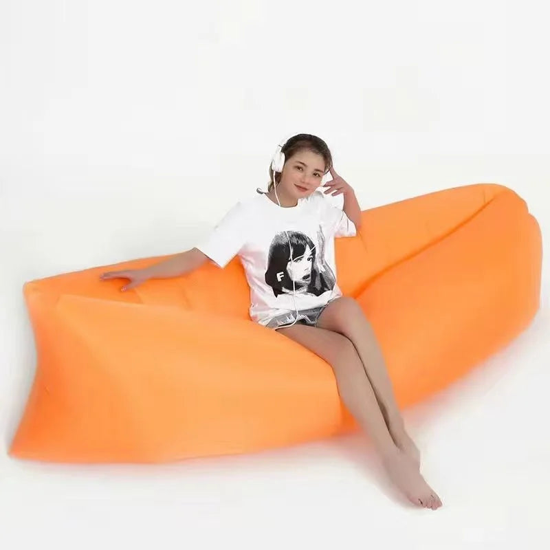 Super light lazy air sofa outdoor sofa Sleeping bag Field inflatable sofa bed cushion sleeping bed