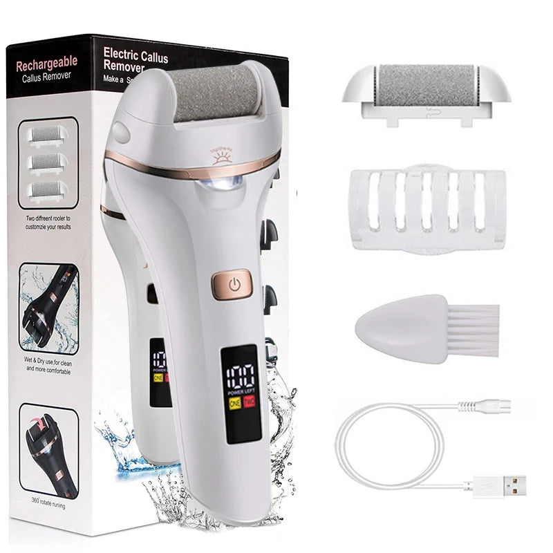 Rechargeable Electric Foot File Callus Remover Machine Pedicure Device Foot Care Tools Feet For Heels Remove Dead Skin brand new