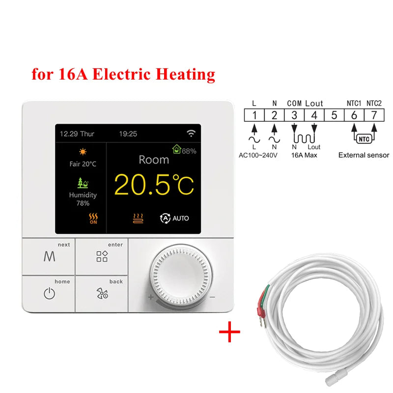 Tuya WIFI Thermostat Electric/Water/Gas Boiler Floor Heating Control Temperature Remote Controller Smart Life Google Home Alexa