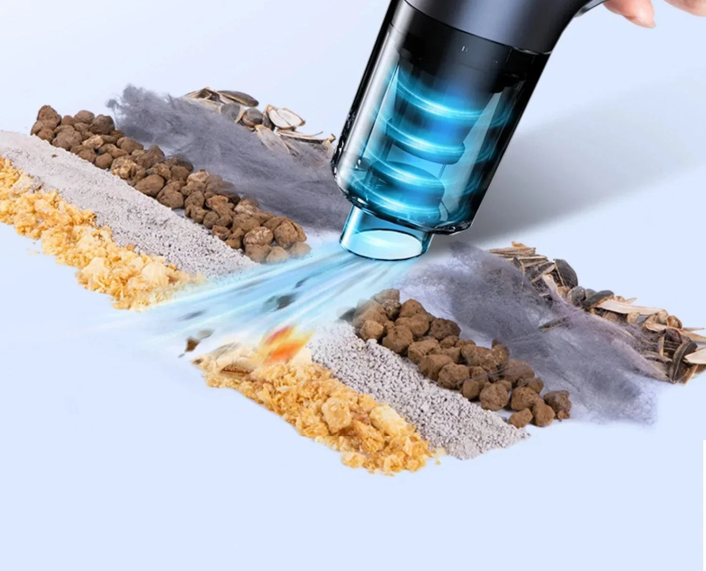 CENRR Mini Car Vacuum Cleaner Cordless Powerful Wireless Car Cleaner HandHeld Portable Vacuum Cleaner for CarCleaning Machine