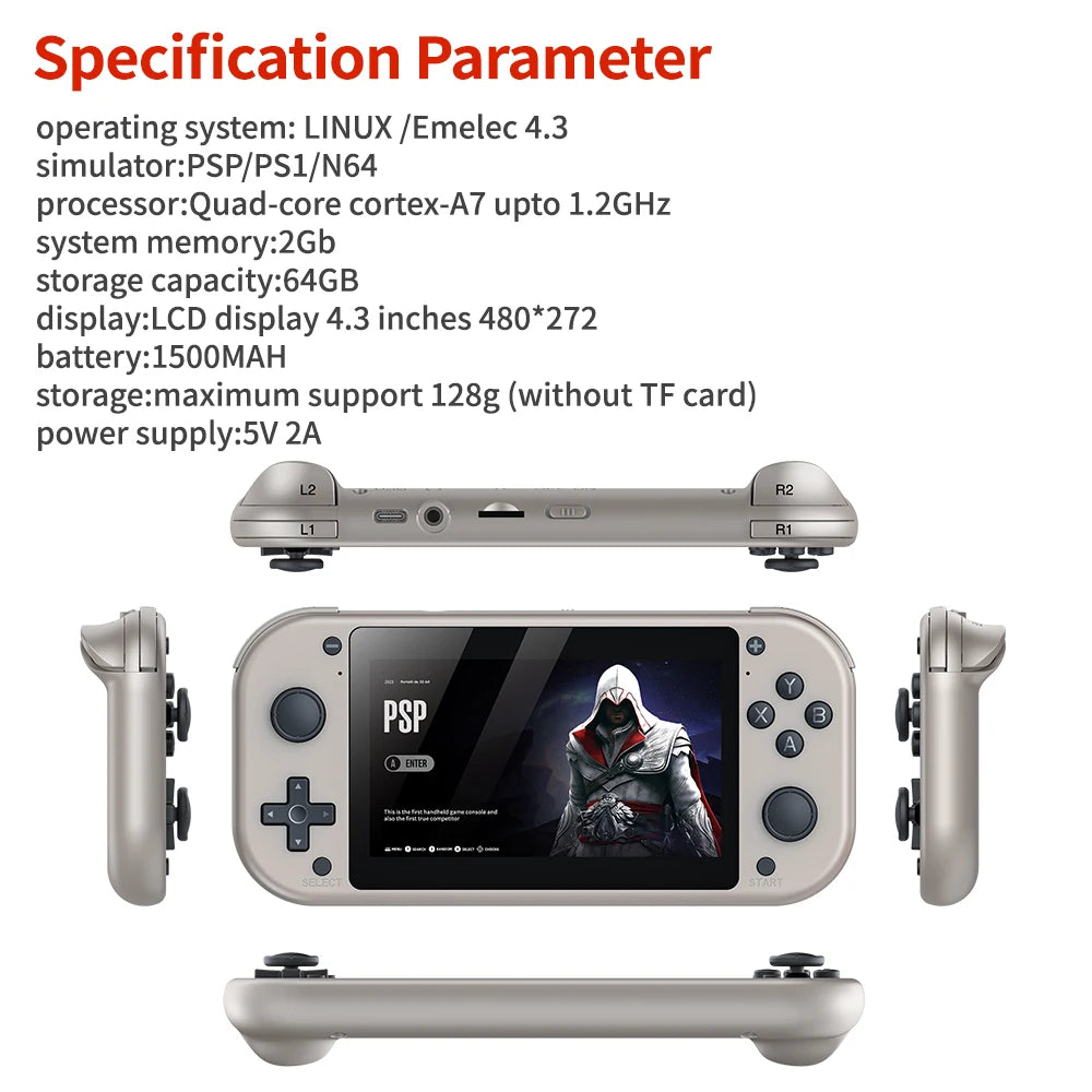 Endless Entertainment at Your Fingertips! NEW M17 Portable Pocket Video Player 256G 70000+Games EmuELEC 25 emulators For PS1 PSP