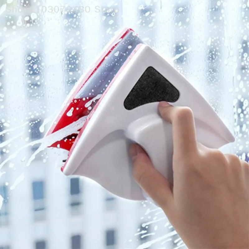 Glass Brush Double Side Cleaner Brush Magnetic Glass Window Cleaning Wiper For For High-Rise Double Glazing Cleaning Tool
