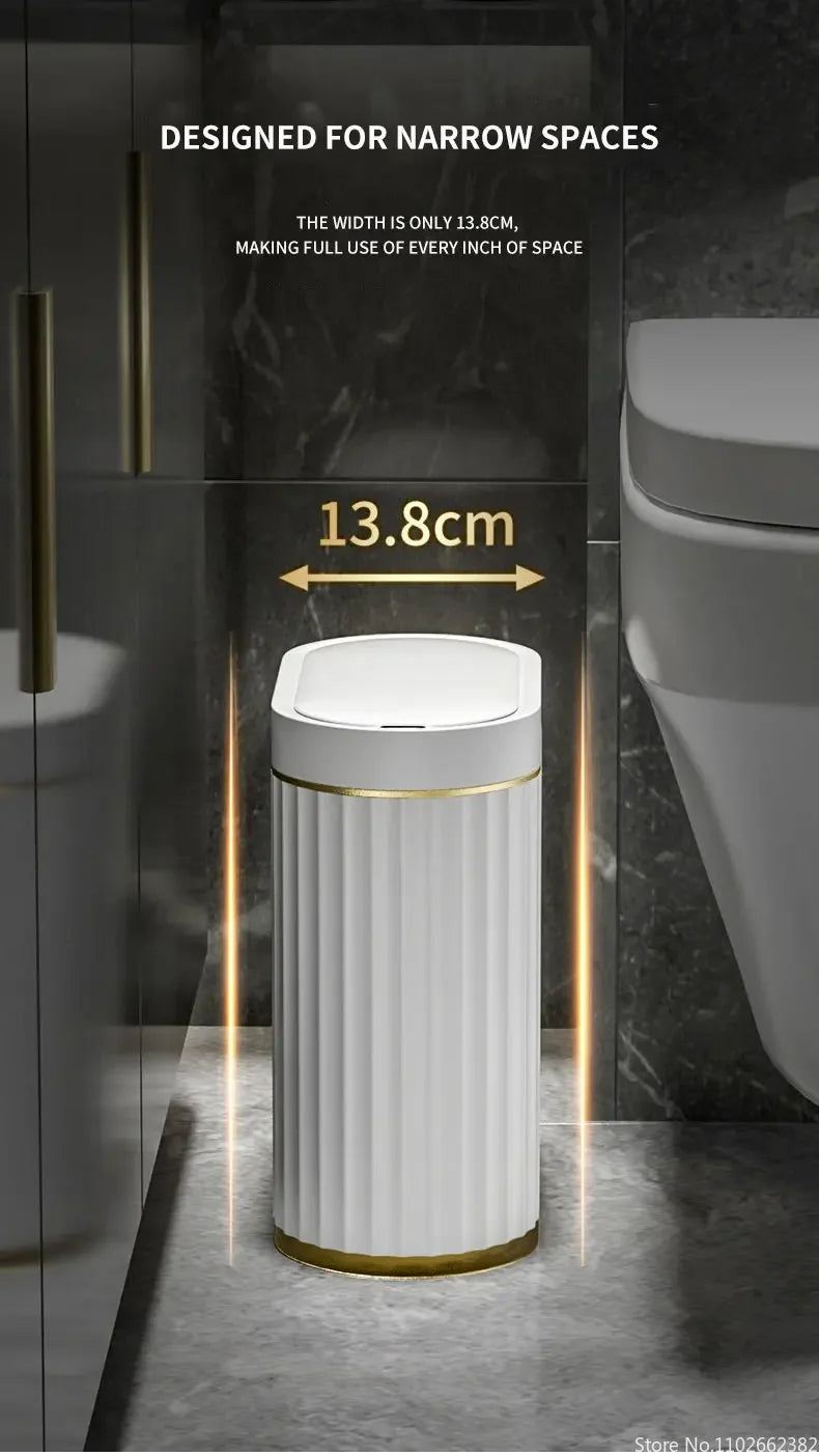 Electronic Automatic Smart Sensor Garbage Bin Household 7L/9L Smart Trash Can Toilet Waste Garbage Can for Kitchen Bathroom