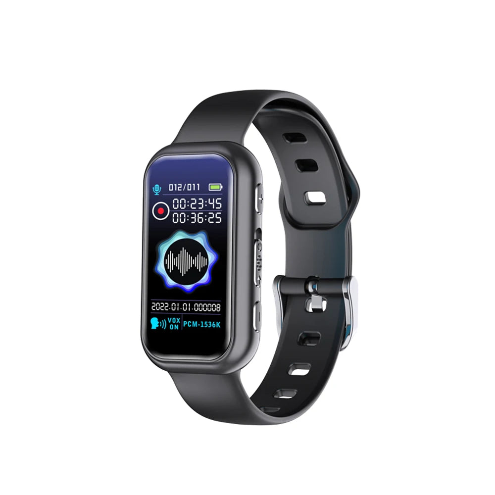 S16 Digital Voice Recorder 8G 16G 32G 64G Wrist Watch Audio Dictaphone Voice Activated Noise Reduction Recording WAV MP3 Player