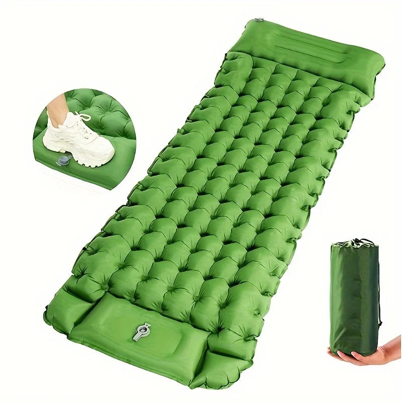 Ultralight & Thickened TPU Inflatable Sleeping Mat for Camping, Waterproof & Portable