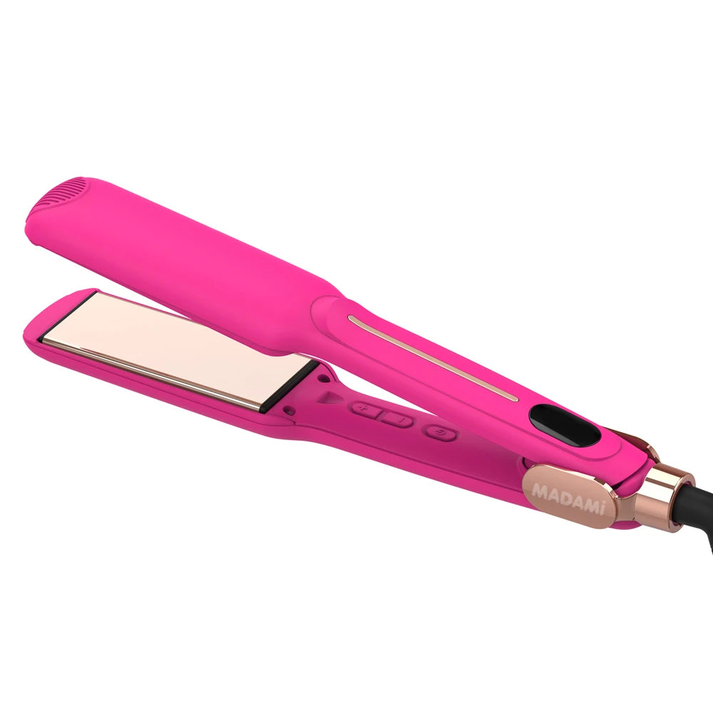 Infrared Hair Straightener Curler Titanium Plate Fast Heating Flat Iron 230℃ / 450°F Professional Salon Styling Tool 110V-240V